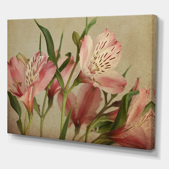 Designart - Retro Alstroemeria Flower